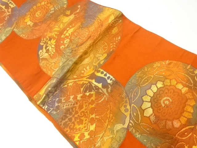 JAPANESE NAGOYA OBI / WOVEN PLATE PATTERN